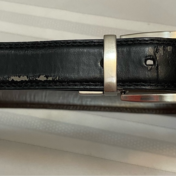 Black & Brown Reversible Mens Dress Belt - Some wear signs as pictured Size S - Picture 10 of 10